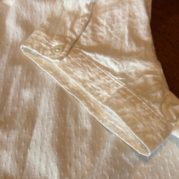 Tommy Hilfiger white Short Sleeve Button-Up Shirt - Picture 7 of 7